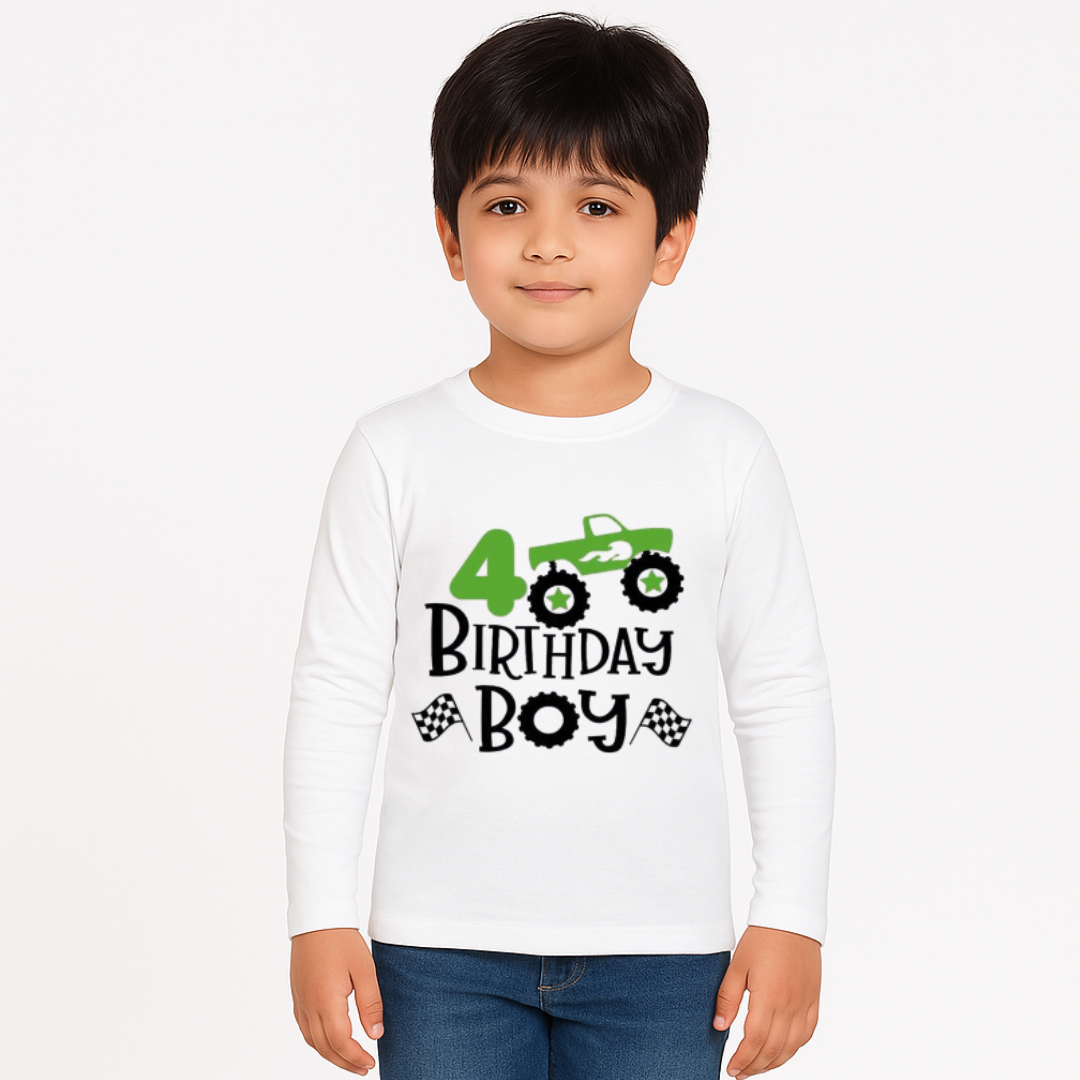 Birthday Boy Car Theme T-Shirt