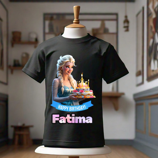 Comfoclogs Elsa Theme Birthday Shirt