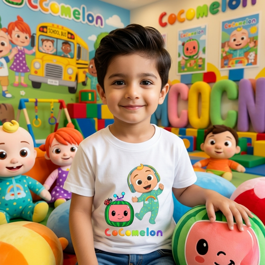 Comfoclogs Cocomelon Print Shirt for Kids