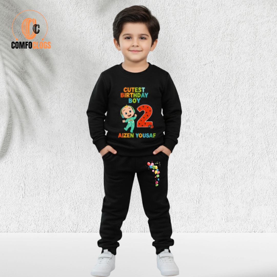 Custom Cocomelon theme fleece tracksuit