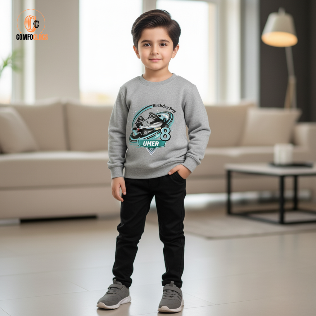 Custom Racing car theme fleece tracksuit
