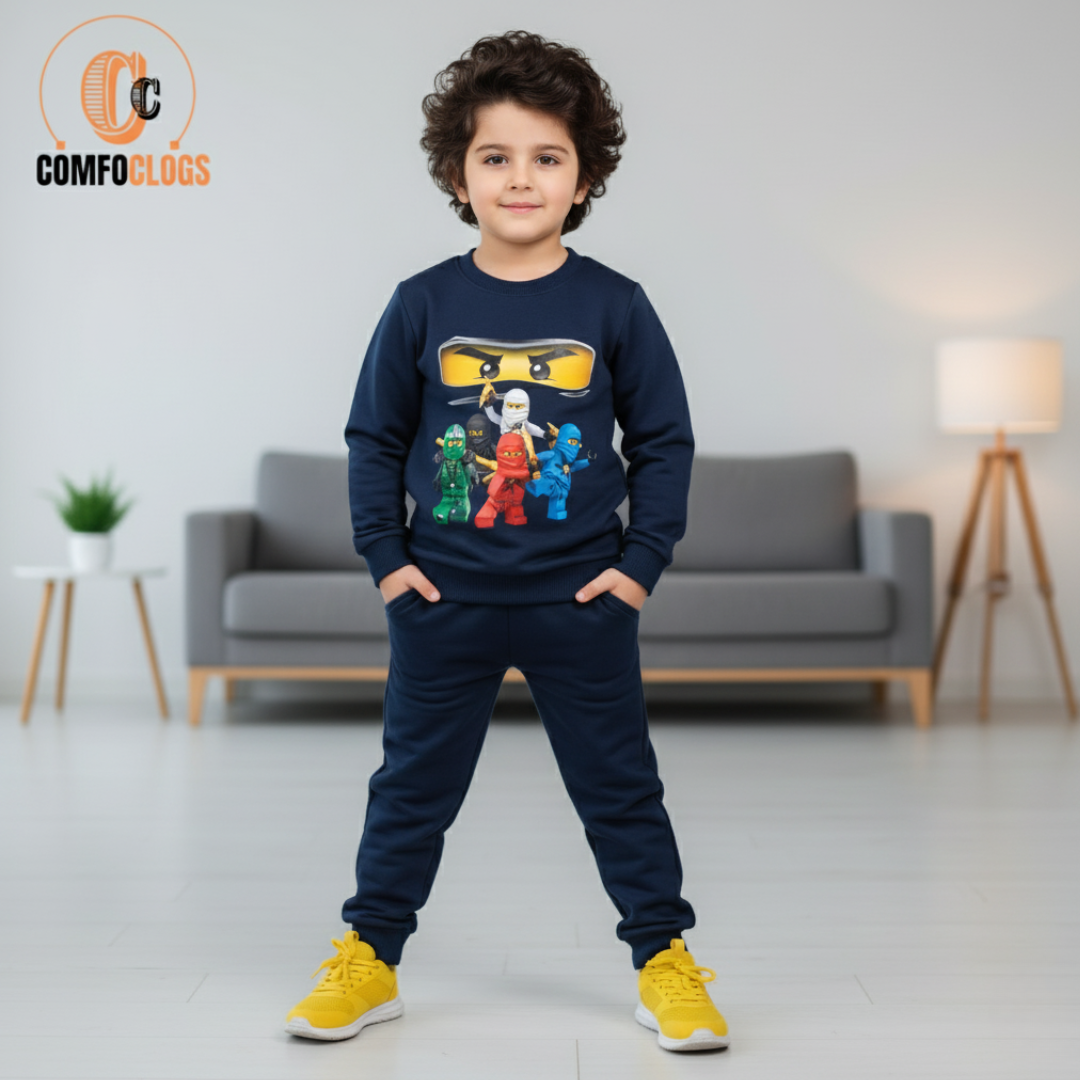 Ninja print fleece tracksuit