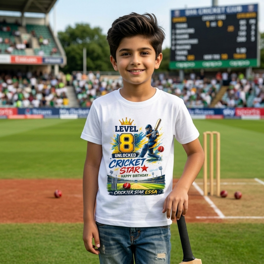 Birthday shirt for Cricket Lover kids