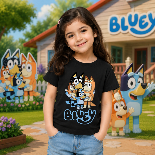 Bluey Character Kids T-Shirt