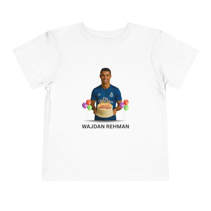 Toddler Tee — Personalized Birthday Soccer Player Design