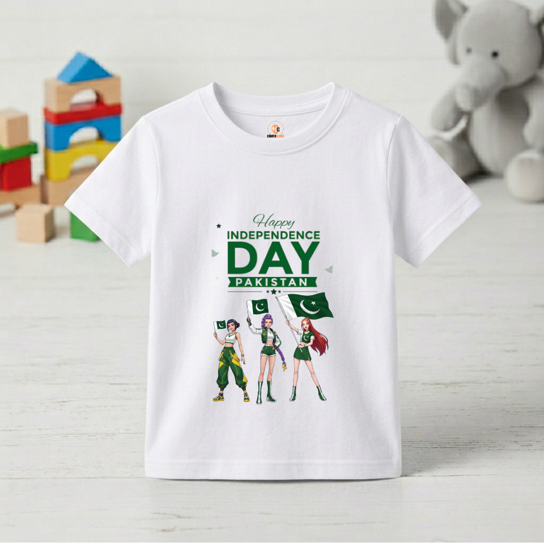 Happy Independence Day Pakistan Kids T-Shirt