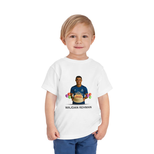 Toddler Tee — Personalized Birthday Soccer Player Design