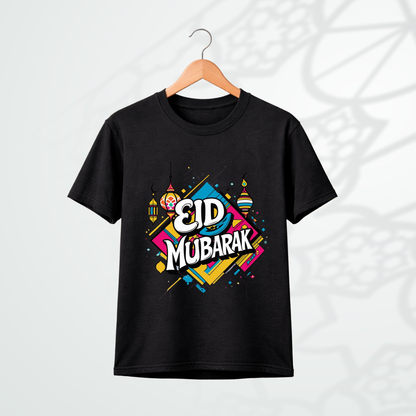 Eid Mubarak Print T-shirt