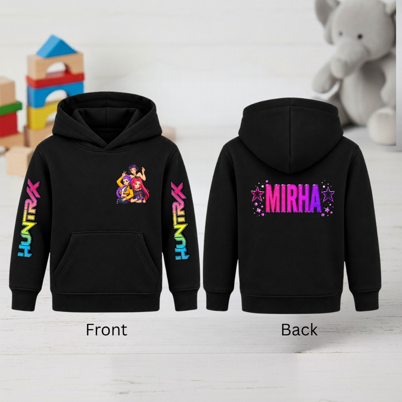 Kids personalized Huntrix  Character Hoodie