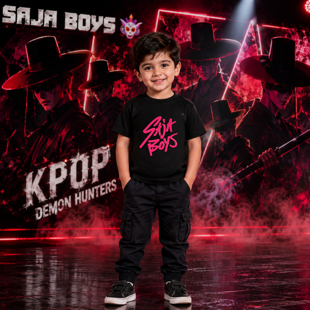 Saja Boys K-Pop Demon Hunters Kids T-Shirt