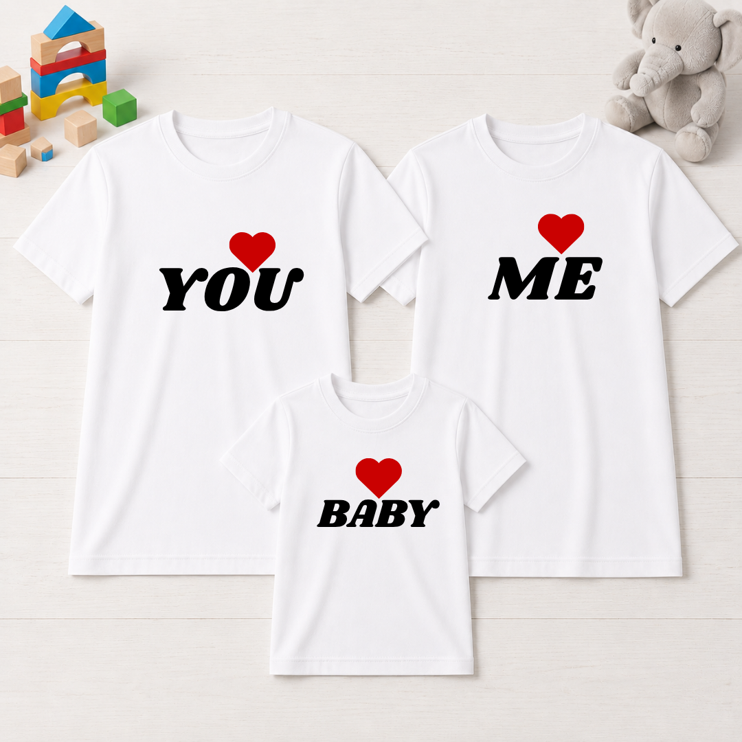 You & Me & Baby Matching T-Shirts