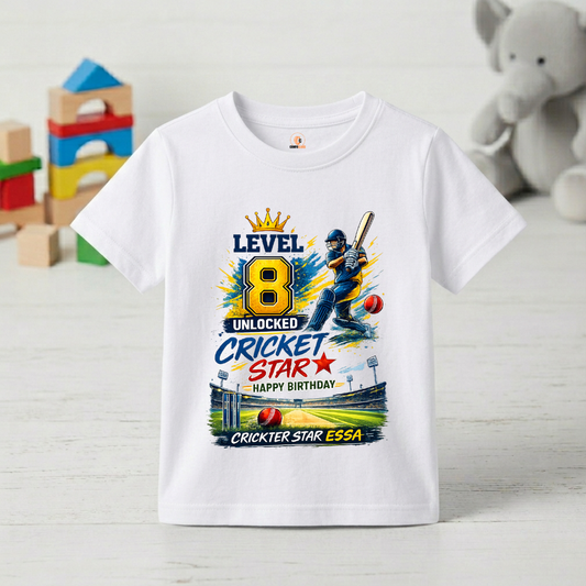 Birthday shirt for Cricket Lover kids