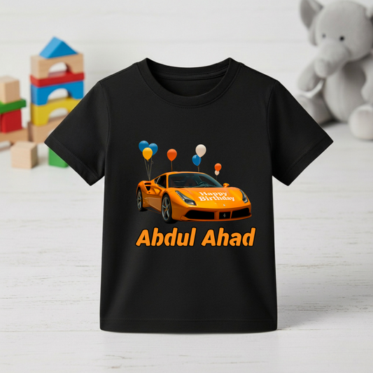 Birthday Boy Car Theme T-Shirt