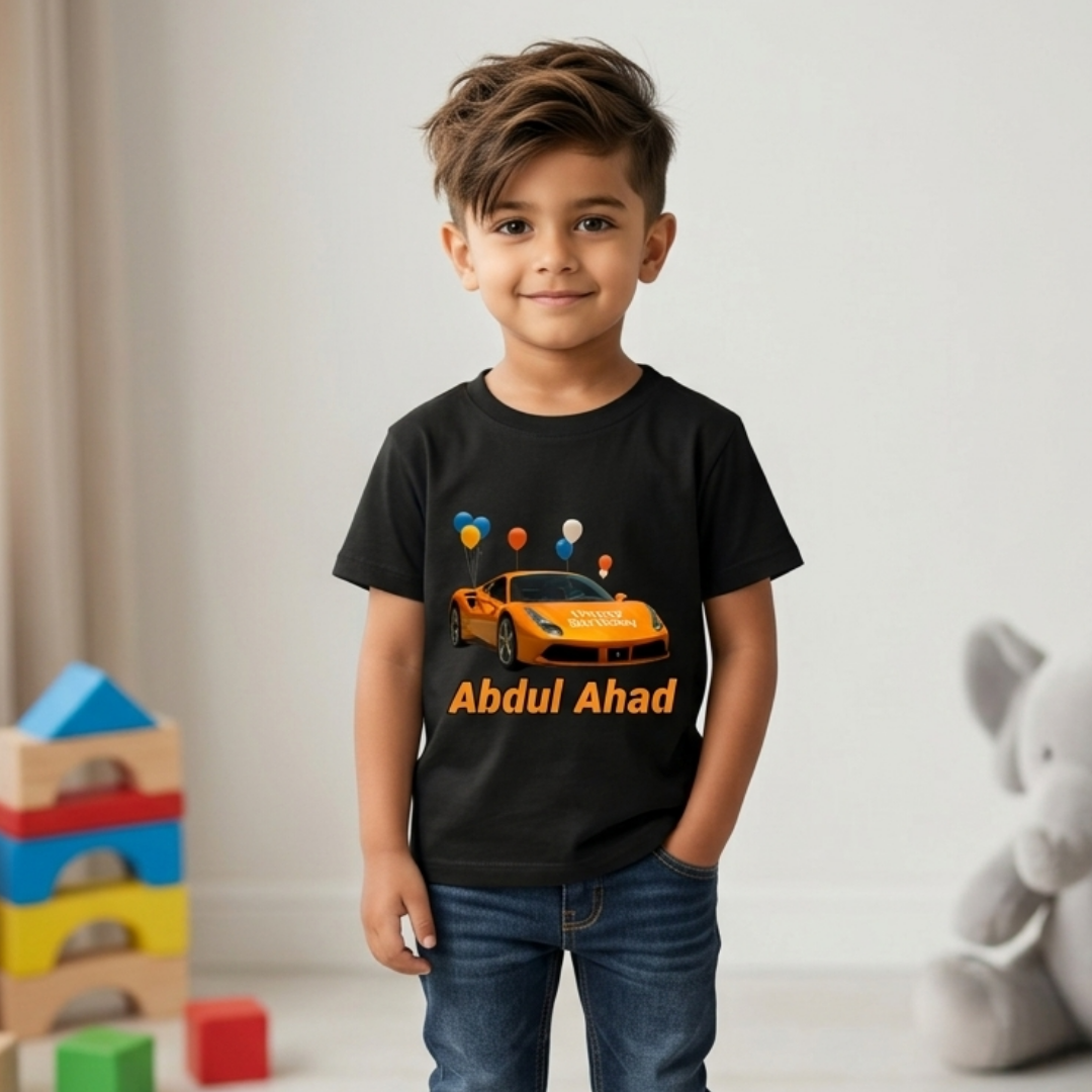 Birthday Boy Car Theme T-Shirt