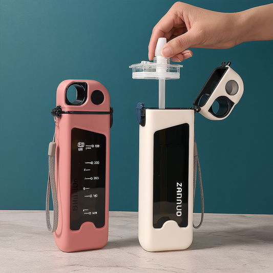 𝗦𝗾𝘂𝗮𝗿𝗲 𝟯𝟱𝟬𝗺𝗹 𝗦𝗽𝗼𝗿𝘁𝘀 𝗪𝗮𝘁𝗲𝗿 𝗕𝗼𝘁𝘁𝗹𝗲 – 𝗢𝘂𝘁𝗱𝗼𝗼𝗿 𝗟𝗲𝗮𝗸-𝗣𝗿𝗼𝗼𝗳 𝗣𝗹𝗮𝘀𝘁𝗶𝗰 𝗖𝘂𝗽 𝘄𝗶𝘁𝗵 𝗦𝘁𝗿𝗮𝘄