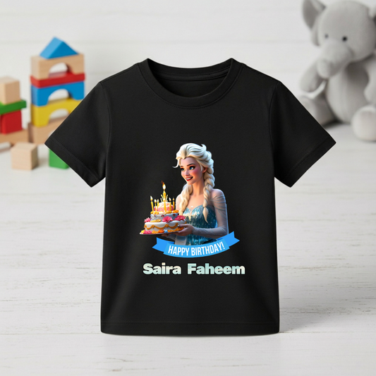Comfoclogs Elsa Theme Birthday Shirt