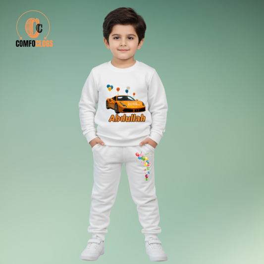Custom car   theme fleece tracksuit