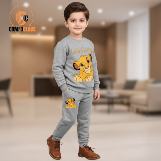 The Lion King  print  fleece tracksuit
