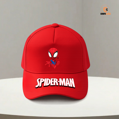 Kids Spider-Man Red Cap | Adjustable  Baseball Cap for Boys