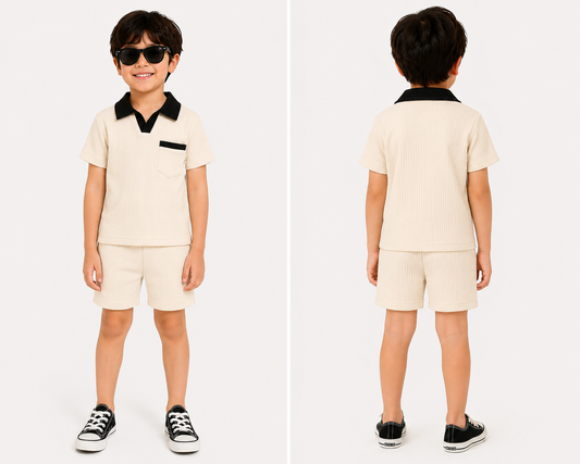 Premium Boys Polo & Shorts Set — Little Gentleman Collection