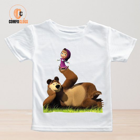 𝐂𝐨𝐦𝐟𝐨𝐜𝐥𝐨𝐠𝐬®🐻 𝐌𝐚𝐬𝐡𝐚 𝐚𝐧𝐝 𝐭𝐡𝐞 𝐁𝐞𝐚𝐫 𝐓-𝐒𝐡𝐢𝐫𝐭 𝐟𝐨𝐫 𝐆𝐢𝐫𝐥𝐬