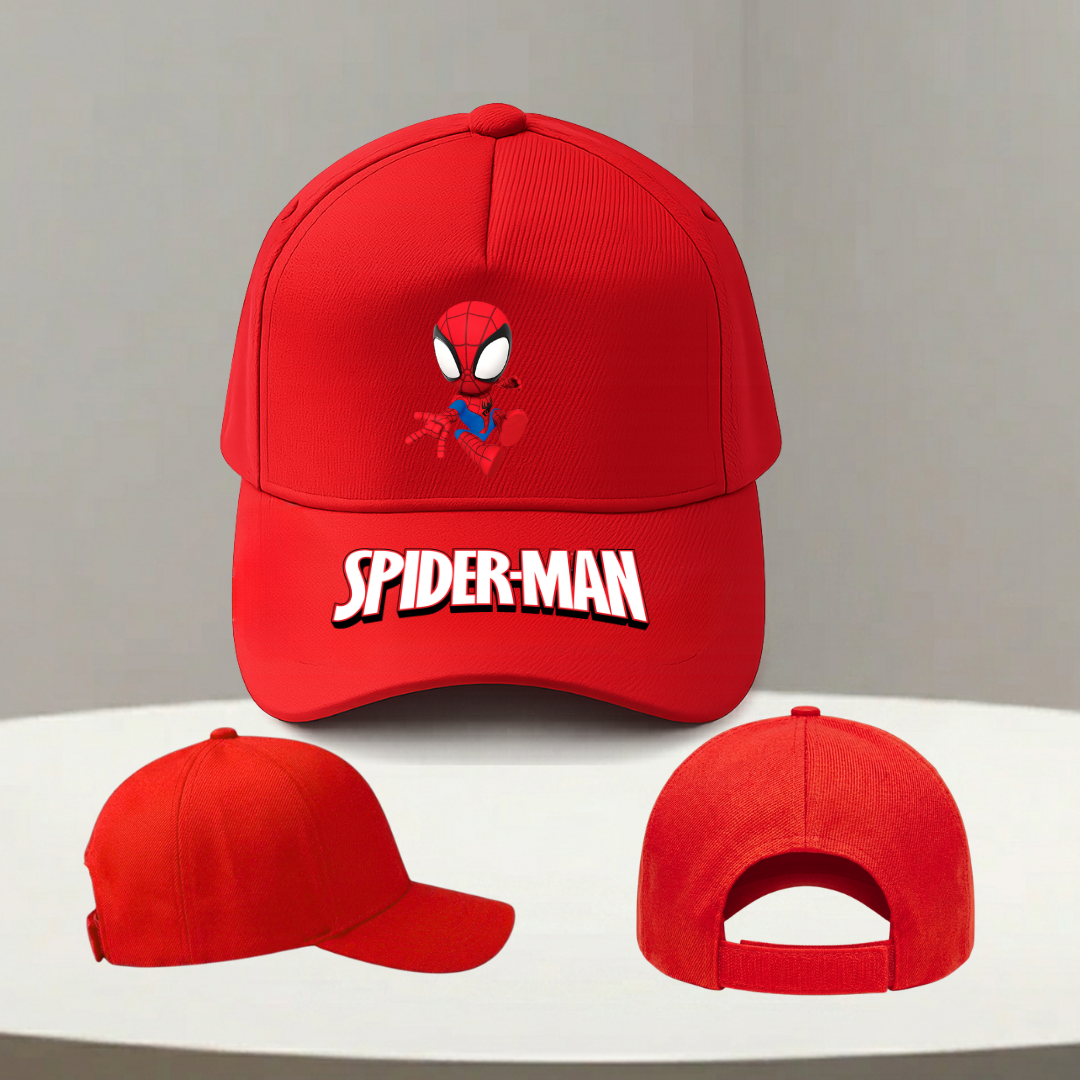 Kids Spider-Man Red Cap | Adjustable  Baseball Cap for Boys