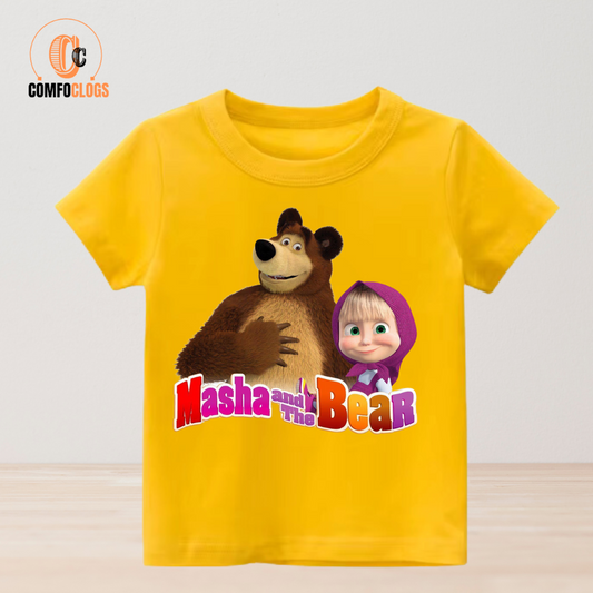 𝐂𝐨𝐦𝐟𝐨𝐜𝐥𝐨𝐠𝐬®🐻 𝐌𝐚𝐬𝐡𝐚 𝐚𝐧𝐝 𝐭𝐡𝐞 𝐁𝐞𝐚𝐫 𝐓-𝐒𝐡𝐢𝐫𝐭 𝐟𝐨𝐫 𝐆𝐢𝐫𝐥𝐬